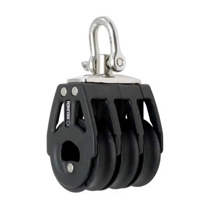 Motón BBB40 Triple, Giratorio - Seldén - Motones de rodamientos de bolas - Sail Zonda