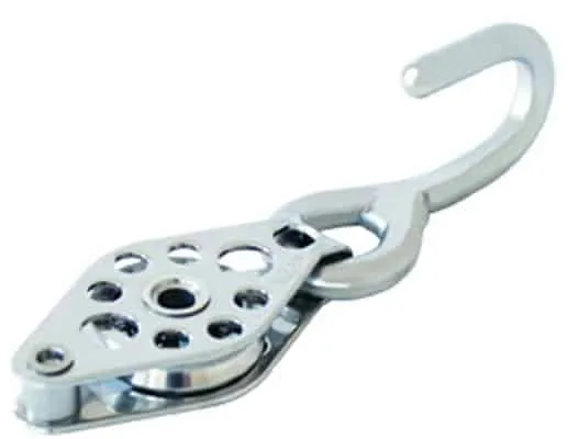 Motón de Alta Tensión Cabeza Fija con Arraigo y Gancho - Allen - Motones especiales y para cable - Sail Zonda