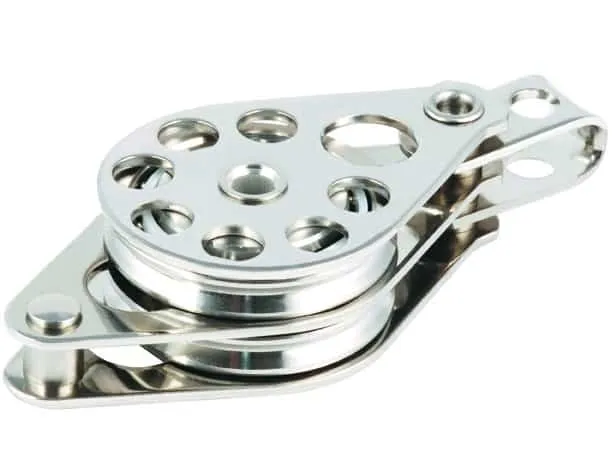 Motón Doble de Alta Tensión 38MM con Cabeza Fija y con Arraigo - Allen - Motones especiales y para cable - Sail Zonda