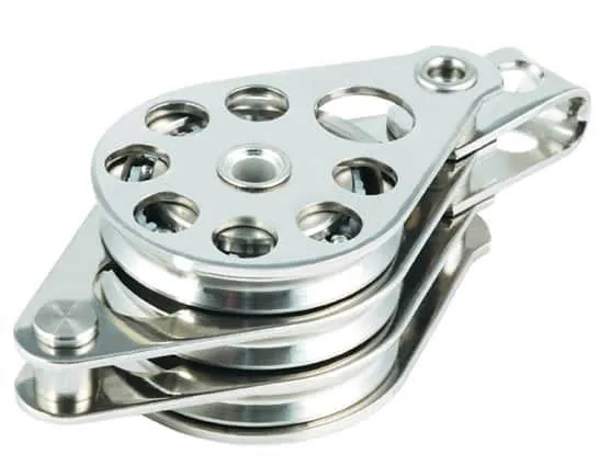 Motón Triple Alta Tensión Cabeza Fija con Arraigo 38MM - Allen - Motones especiales y para cable - Sail Zonda