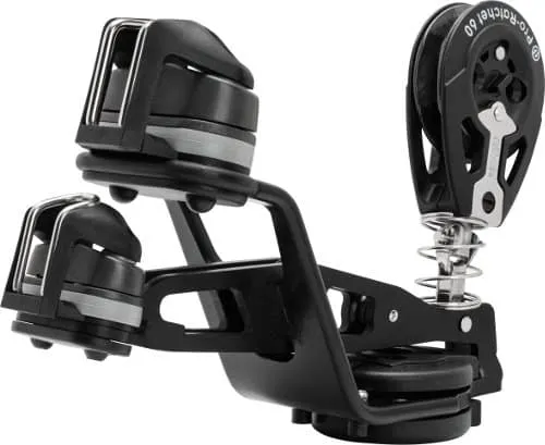 Brazo Doble de Jammer de Escota Principal, Giratorio, Mordaza Pequeña y Mediana - Allen - Bases y resortes - Sail Zonda